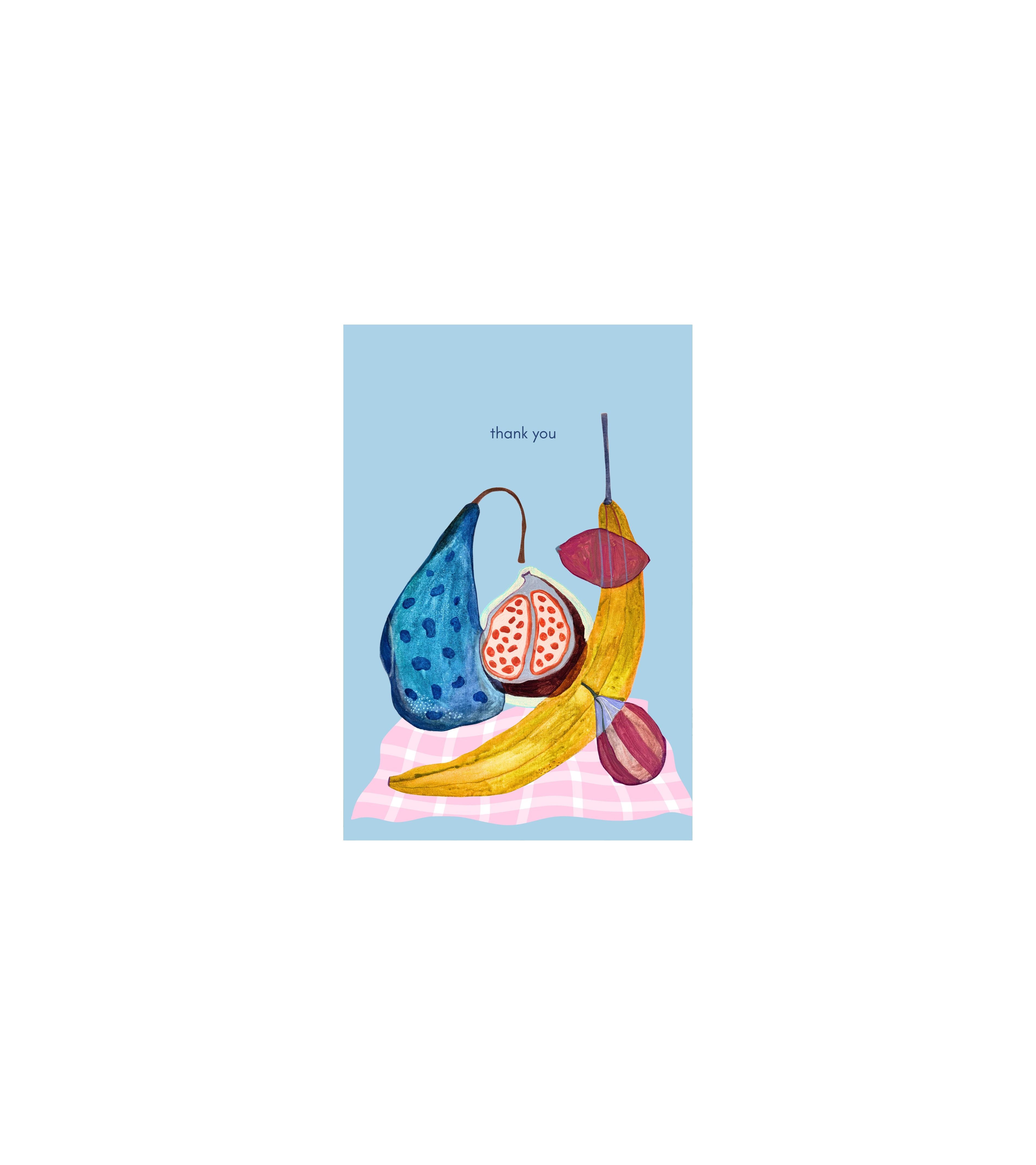 Circus Fruit Thank You Card