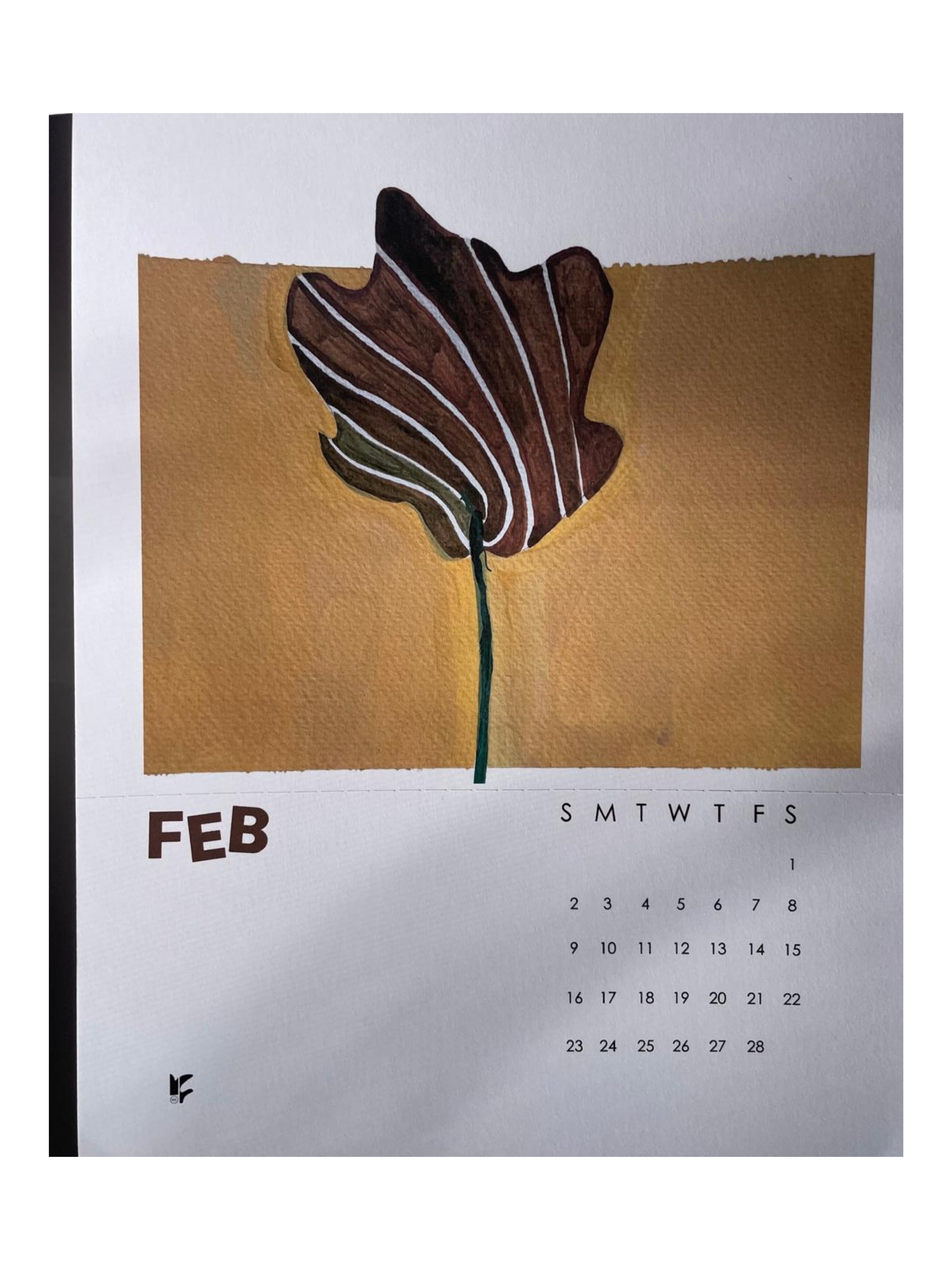 2025 Floral Print Calendar