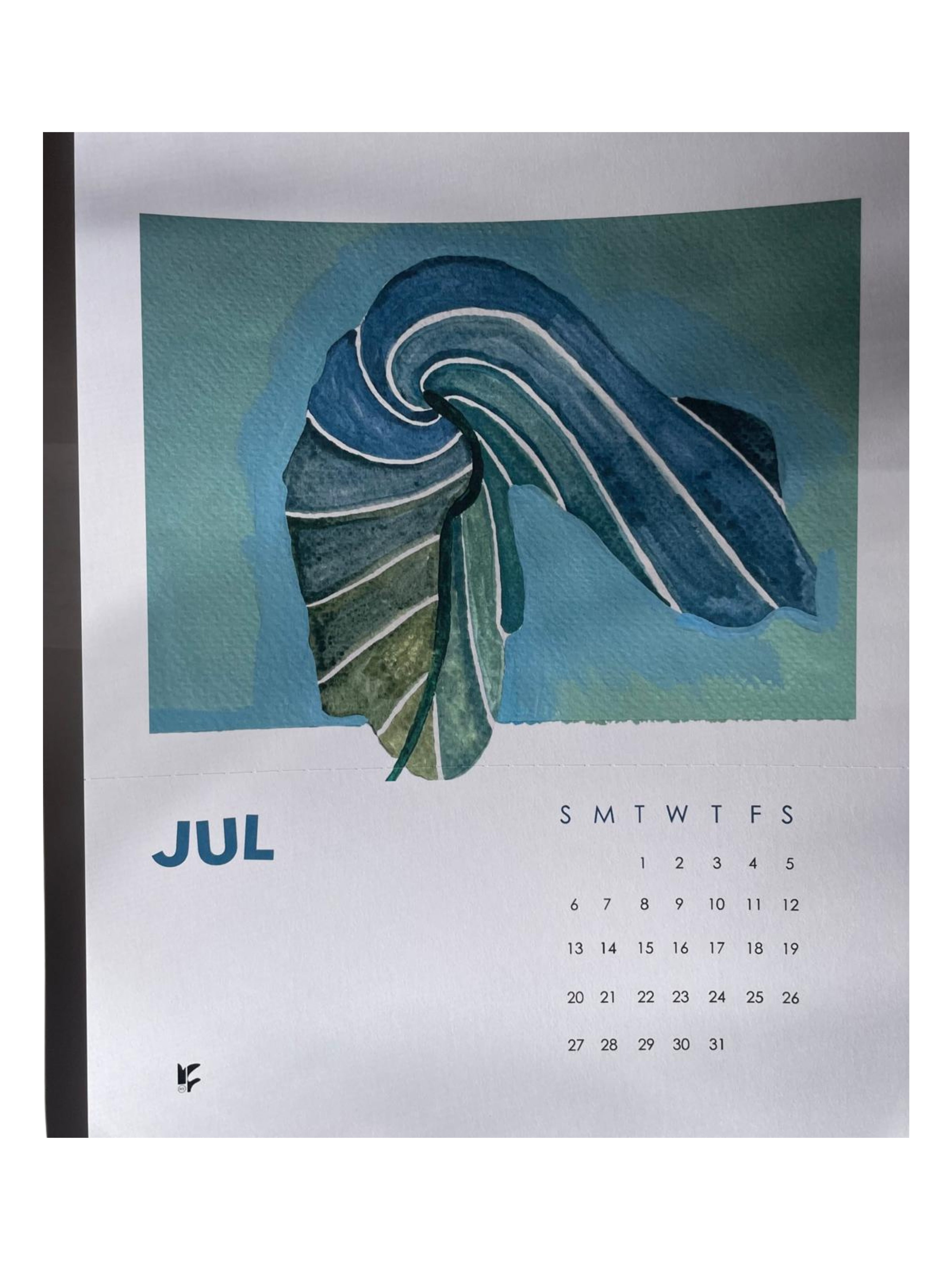 2025 Floral Print Calendar