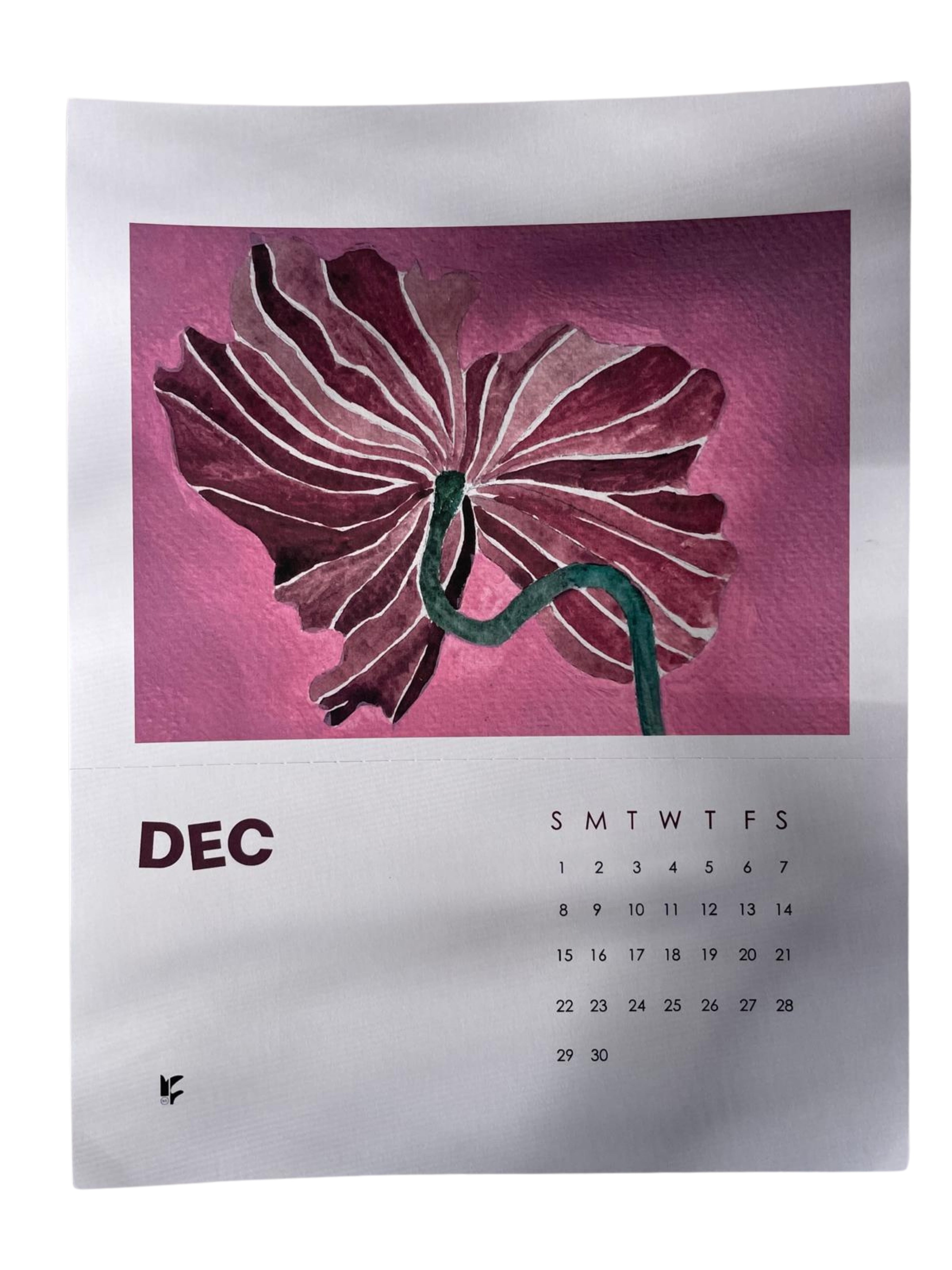 2025 Floral Print Calendar