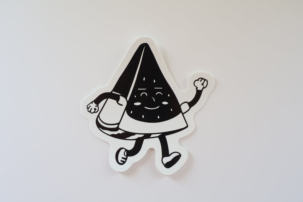 Free Palestine Black Sticker