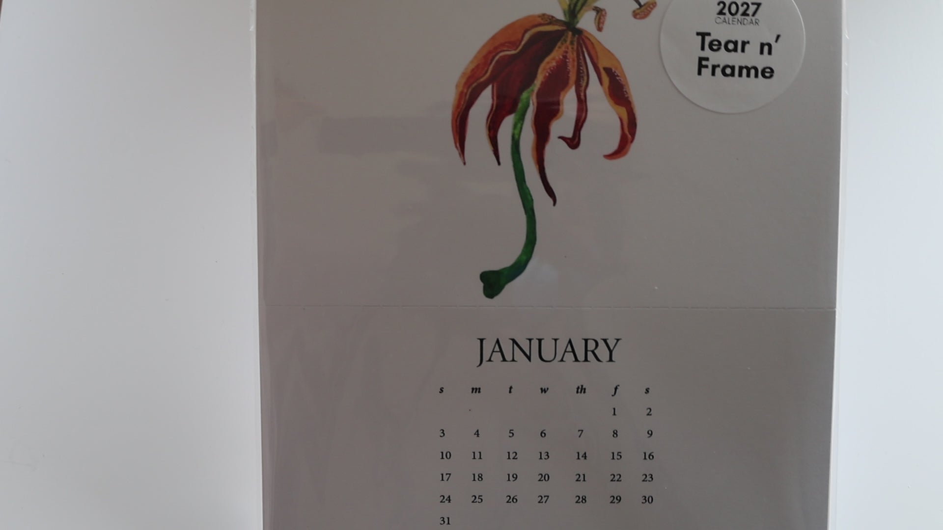 Tropical Botanical Calendar 2027