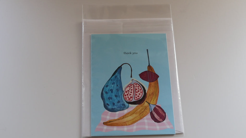 Circus Fruit Thank You Card